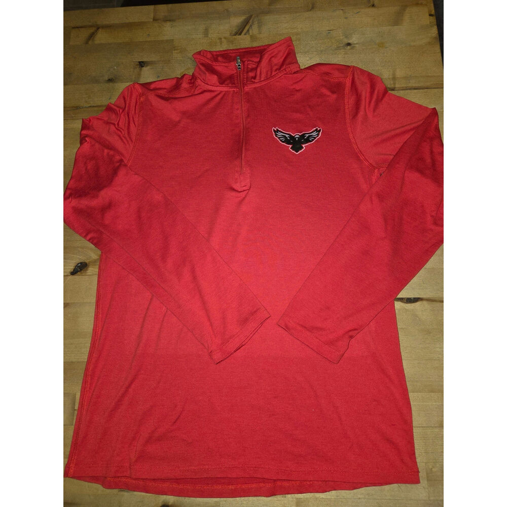 Acrux Men's Medium 1/4 Zip Performance Pullover - Red - Excellent Condition